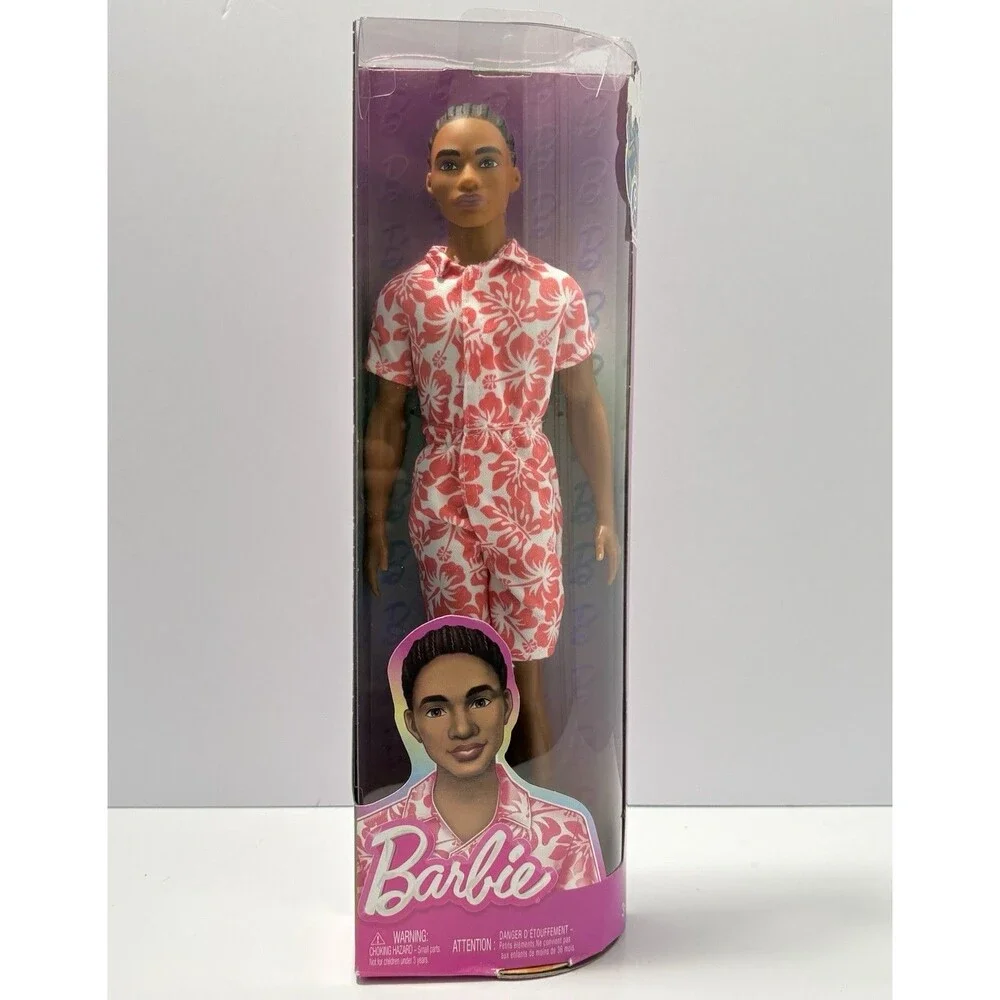 NEW Barbie Ken Doll African American Hawaiian Clothes Fashionistas #235 NIP